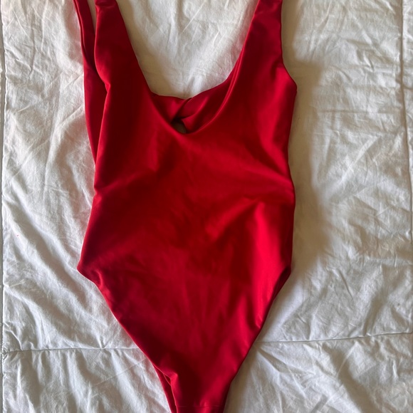 Skatie Chloe One-Piece Swimsuit Red S - Picture 3 of 3